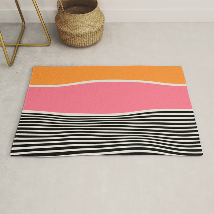 Wavy Ripples: Mid Century Edition Rug Gallery Image 1