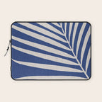 Indigo Palm Minimal Botanical Laptop Sleeve Gallery Image 1
