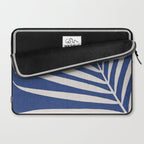 Indigo Palm Minimal Botanical Laptop Sleeve Gallery Image 2