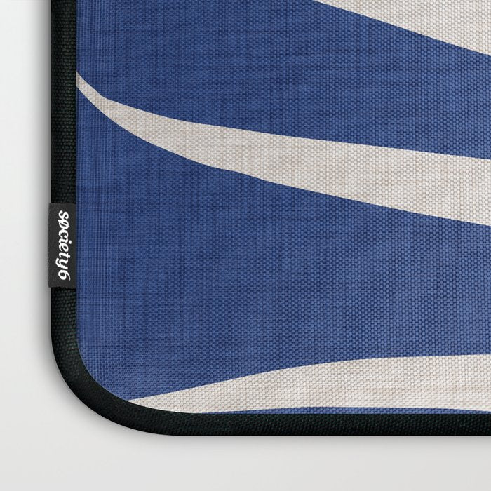 Indigo Palm Minimal Botanical Laptop Sleeve Gallery Image 3