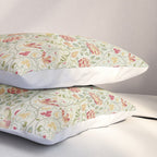 William Morris Seasons by May Melsetter Linen Cream Pillow Sham Gallery Image 3