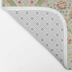 William Morris Seasons by May Melsetter Linen Cream Bath Mat Gallery Image 2