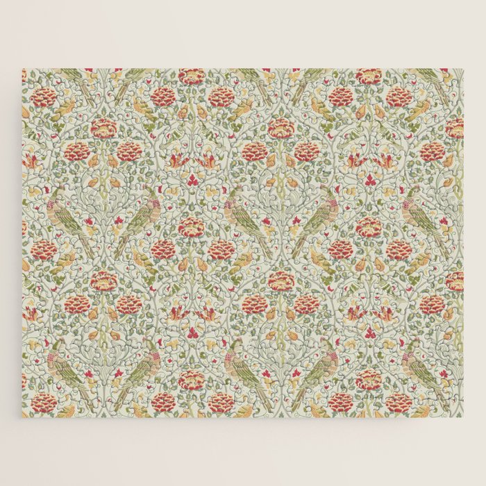 William Morris Seasons by May Melsetter Linen Cream Jigsaw Puzzle Gallery Image 1