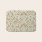 William Morris Seasons by May Melsetter Linen Cream Bath Mat Gallery Image 1