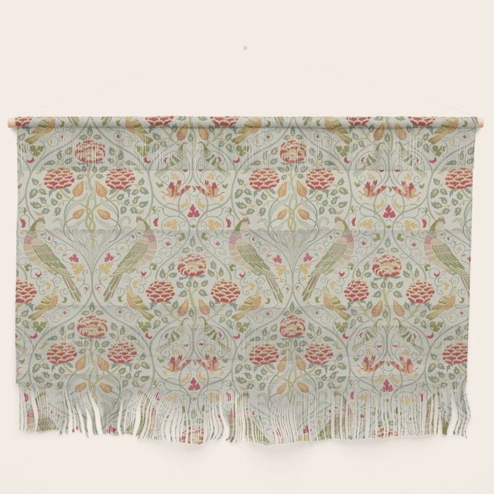 William Morris Seasons by May Melsetter Linen Cream Wall Hanging Gallery Image 1