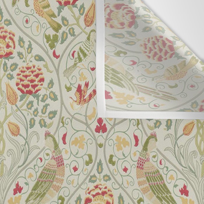 William Morris Seasons by May Melsetter Linen Cream Wall Tapestry Gallery Image 3
