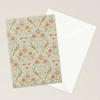 William Morris Seasons by May Melsetter Linen Cream Stationery Card Gallery Image 2