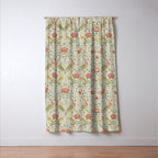 William Morris Seasons by May Melsetter Linen Cream Window Curtain Gallery Image 3