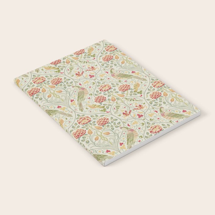 William Morris Seasons by May Melsetter Linen Cream Notebook Gallery Image 2