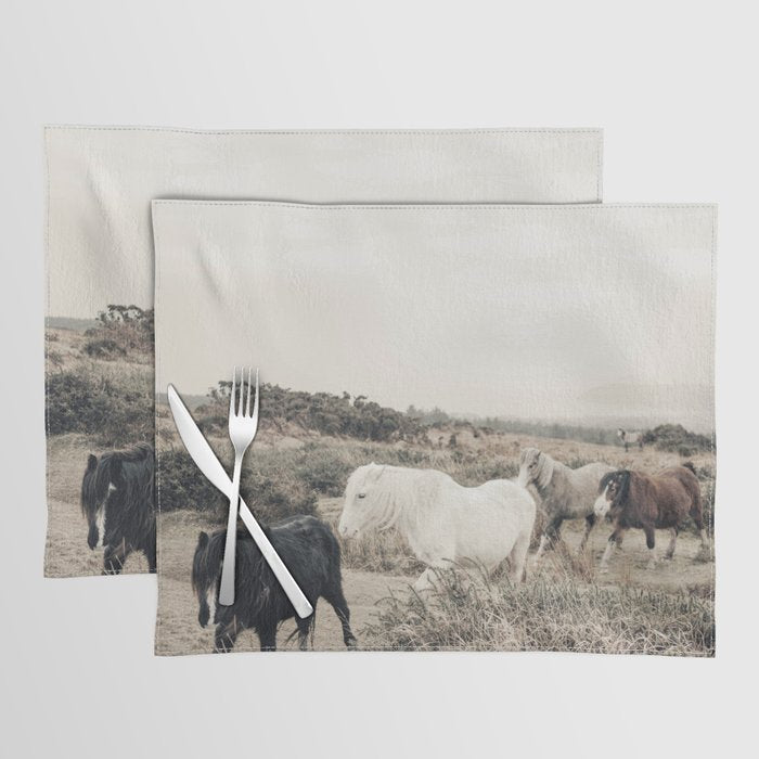 Wild horses on the endless highlands 3 Placemat Gallery Image 1