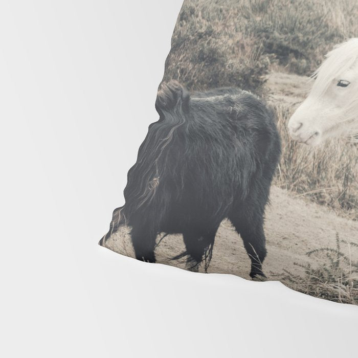 Wild horses on the endless highlands 3 Pillow Sham Gallery Image 4