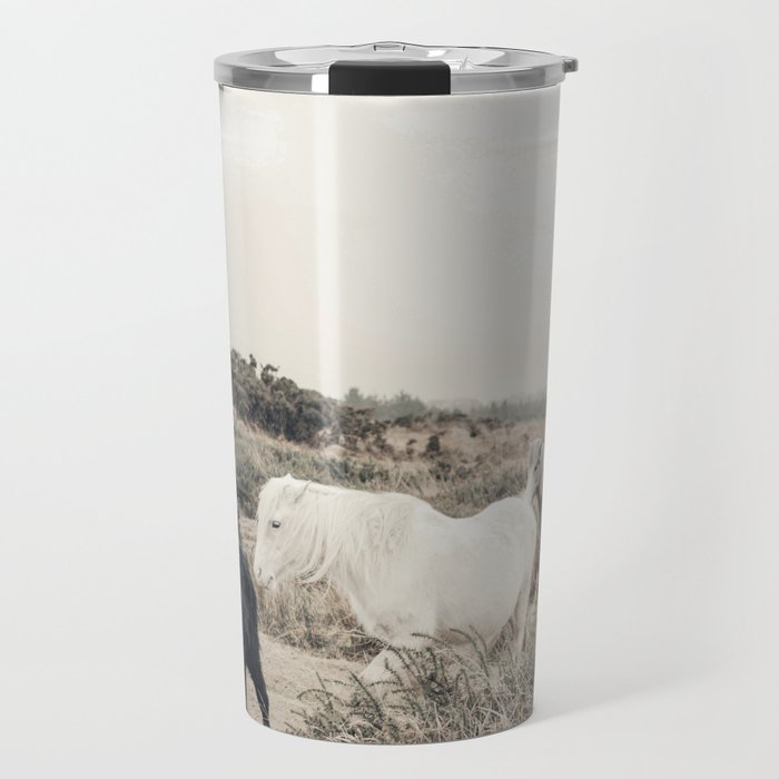 Wild horses on the endless highlands 3 Travel Mug Gallery Image 1
