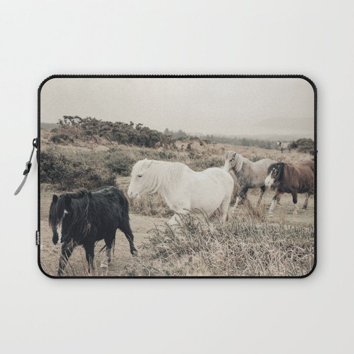 Wild horses on the endless highlands 3 Laptop Sleeve Gallery Image 1