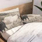 Wild horses on the endless highlands 3 Pillow Sham Gallery Image 2
