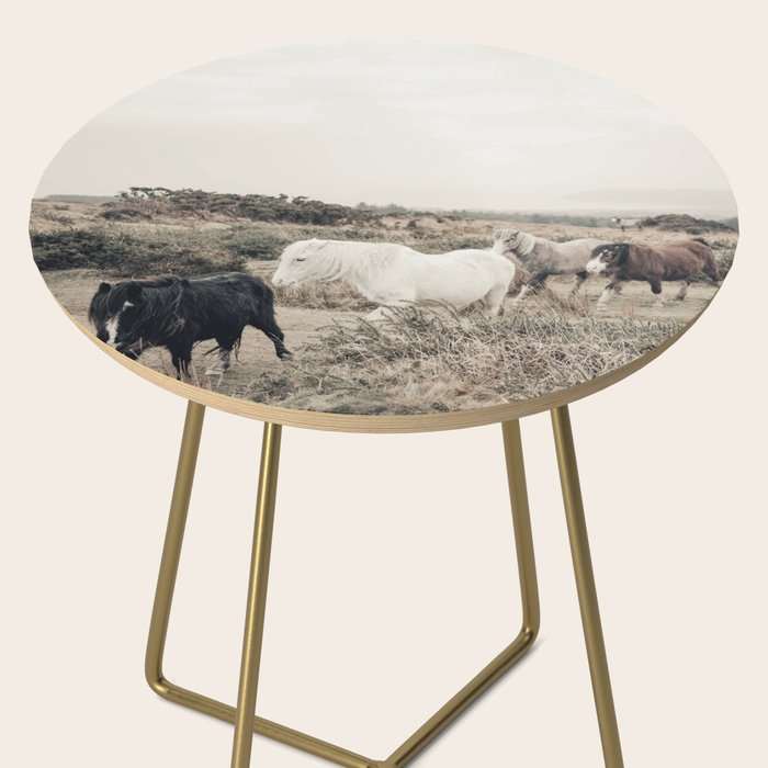 Wild horses on the endless highlands 3 Side Table Gallery Image 2