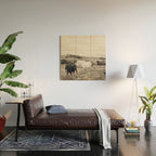 Wild horses on the endless highlands 3 Wood Wall Art Gallery Image 2