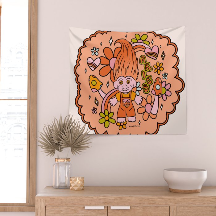 Aries Troll Wall Tapestry Gallery Image 2