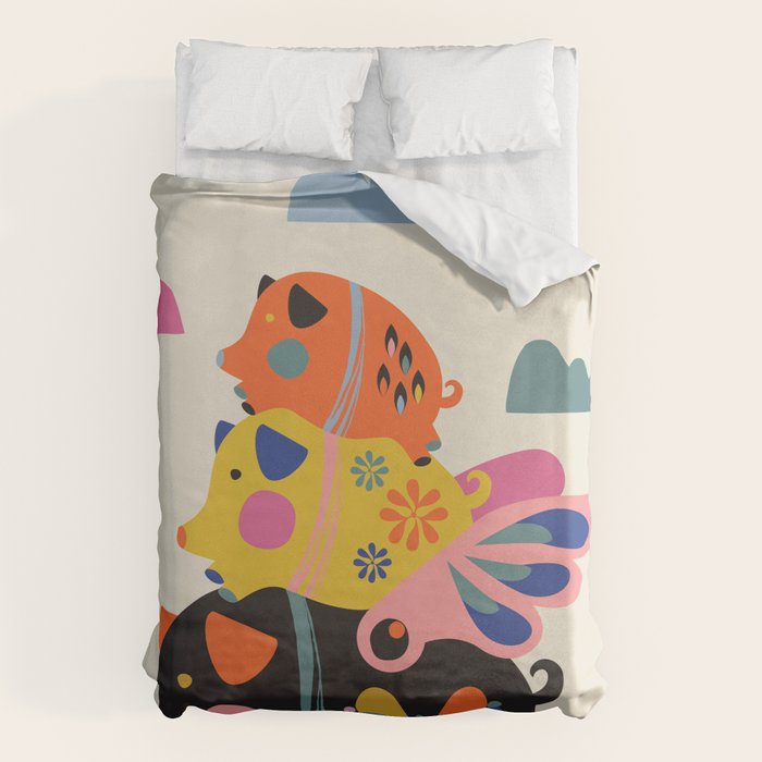 Flying pigs Duvet Cover Gallery Image 6