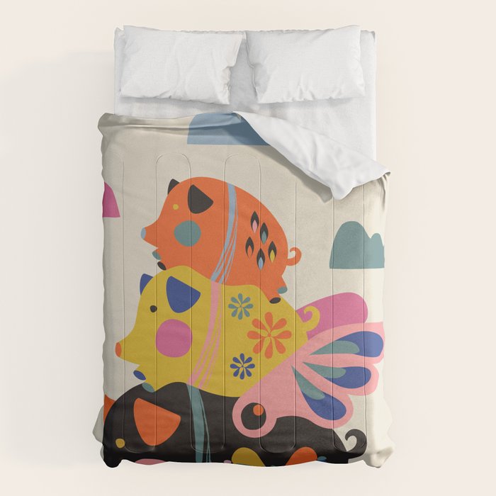Flying pigs Comforter Gallery Image 6