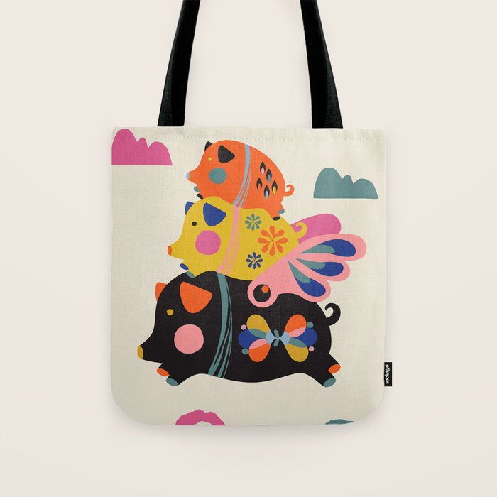 Flying pigs Tote Bag Gallery Image 1