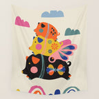 Flying pigs Wall Tapestry Gallery Image 4