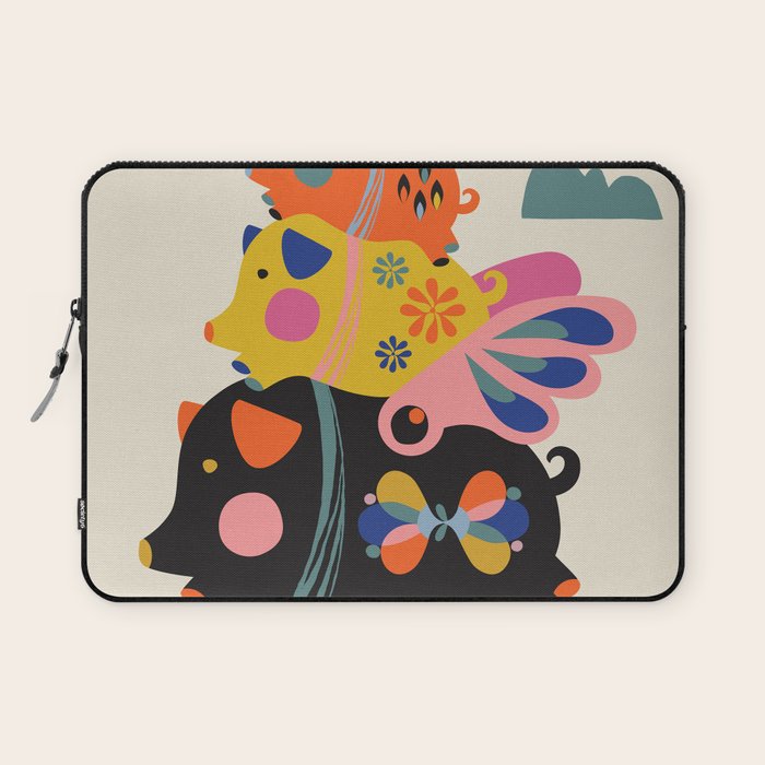 Flying pigs Laptop Sleeve Gallery Image 1