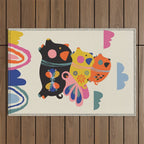 Flying pigs Outdoor Rug Gallery Image 1