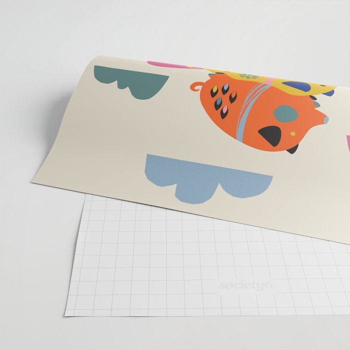 Flying pigs Wrapping Paper Gallery Image 2
