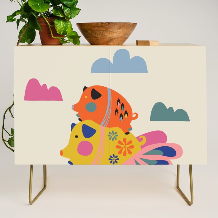 Flying pigs Credenza Gallery Image 1