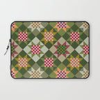 Checkerboard Quilt - Fall Colors Laptop Sleeve Gallery Image 1