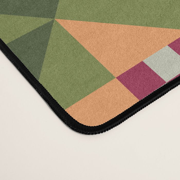 Checkerboard Quilt - Fall Colors Desk Mat Gallery Image 4