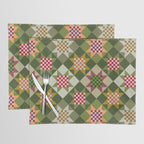 Checkerboard Quilt - Fall Colors Placemat Gallery Image 1