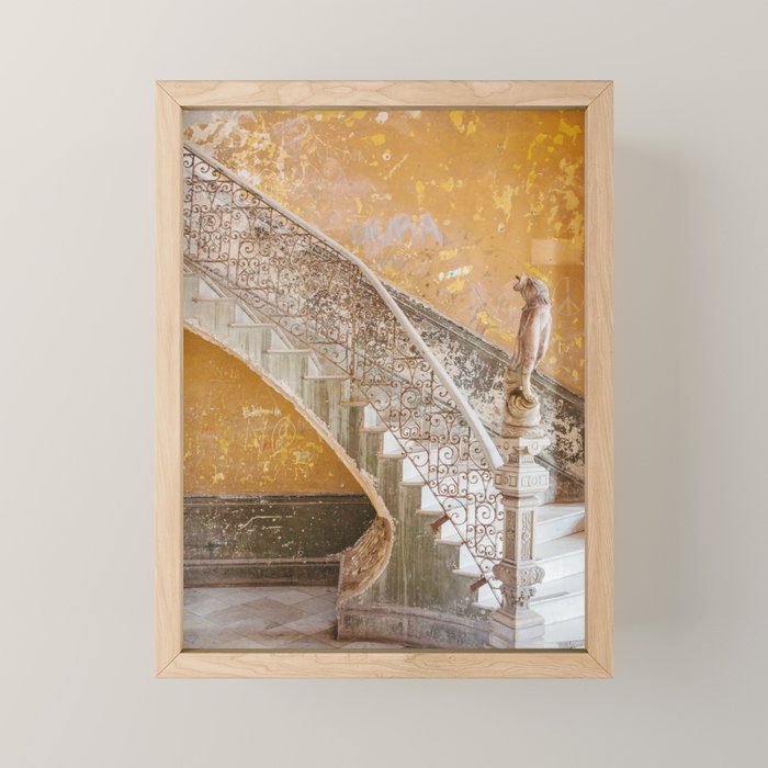 The Staircase - Havana Cuba Architecture, Travel Photography Mini Art Print Gallery Image 1