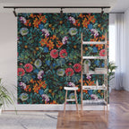 Chintzy Florals II - Night Wall Mural Gallery Image 1