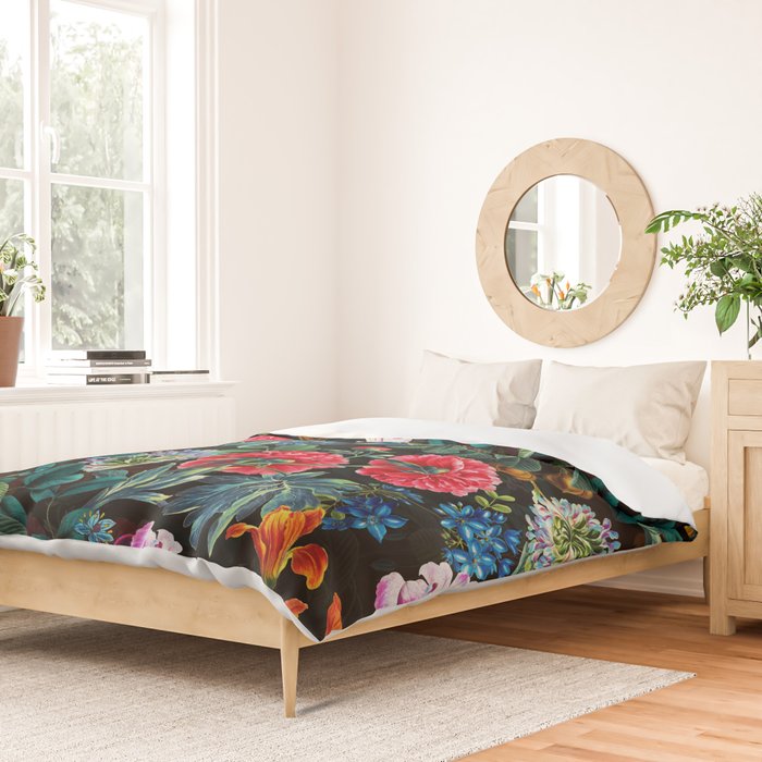 Chintzy Florals II - Night Duvet Cover Gallery Image 2