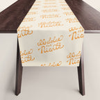 Il dolce far niente (The sweetness of doing nothing) - Orange Table Runner Gallery Image 1