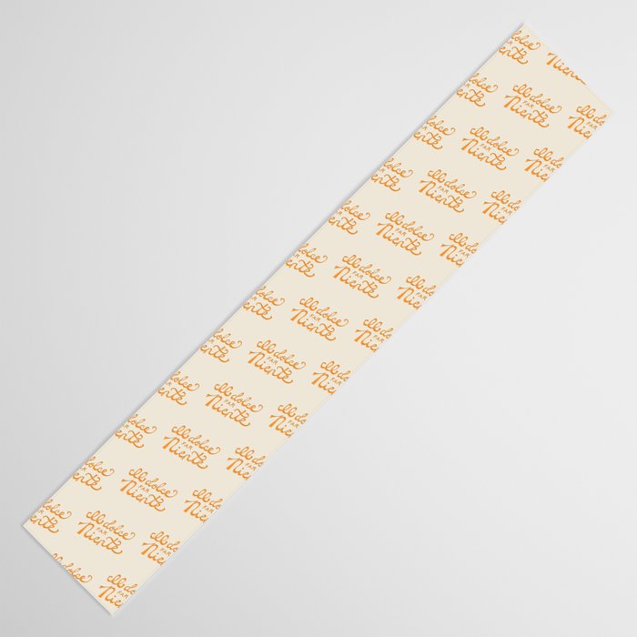 Il dolce far niente (The sweetness of doing nothing) - Orange Table Runner Gallery Image 3