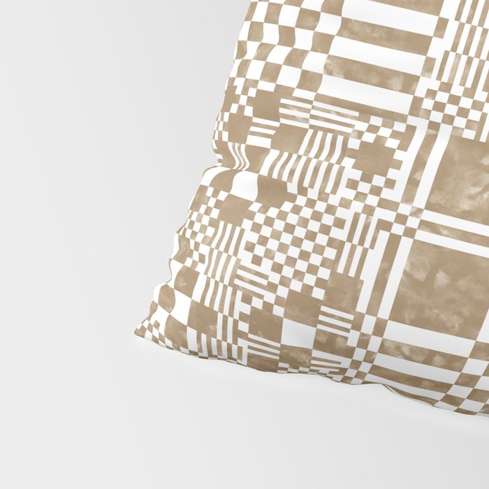 Warm Vintage Checks Pillow Sham Gallery Image 4
