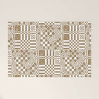 Warm Vintage Checks Welcome Mat Gallery Image 1