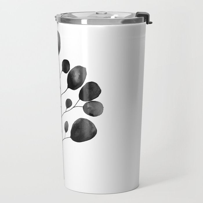 Watercolor Leaves Travel Mug Gallery Image 2