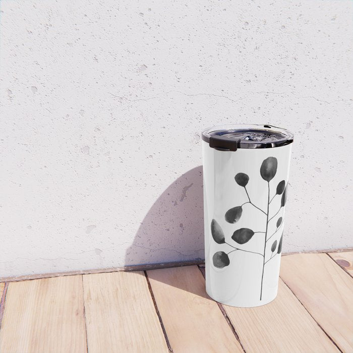 Watercolor Leaves Travel Mug Gallery Image 4