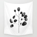 Watercolor Leaves Wall Tapestry Gallery Image 4