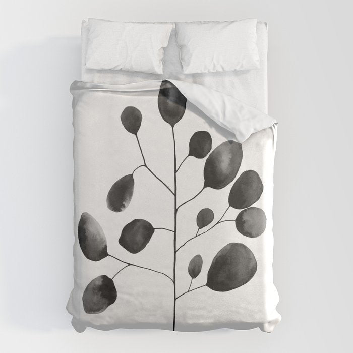 Watercolor Leaves Duvet Cover Gallery Image 6