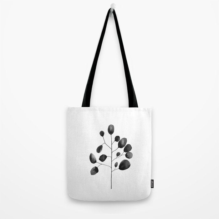 Watercolor Leaves Tote Bag Gallery Image 2