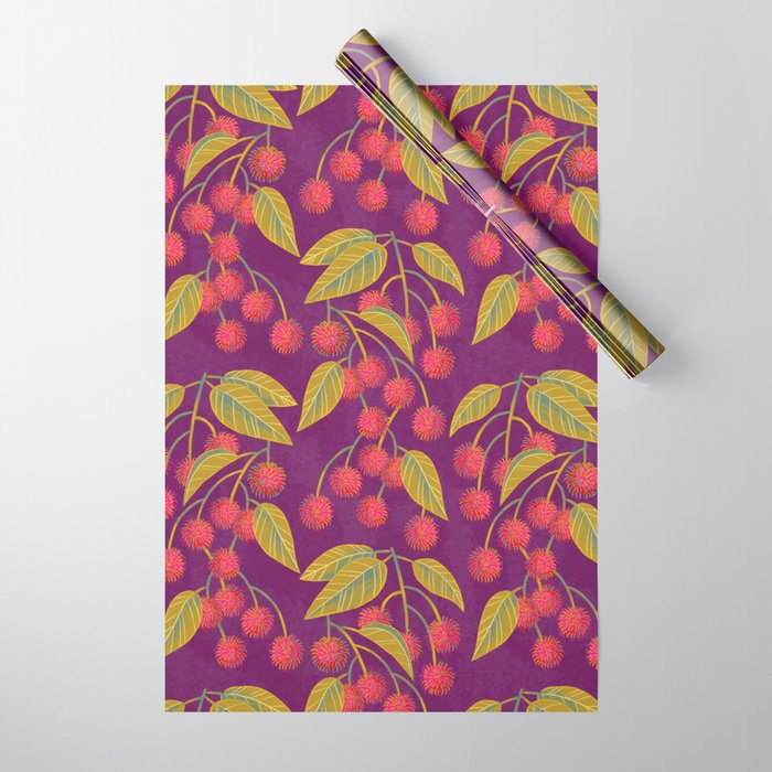 Rambutan Fruit Wrapping Paper Gallery Image 1