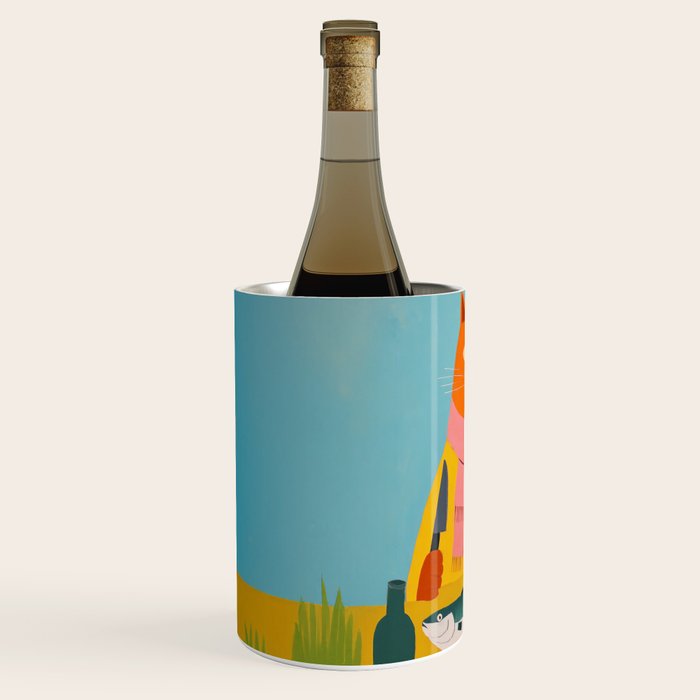 Hungry Cats Fish Feast Wine Chiller Gallery Image 2