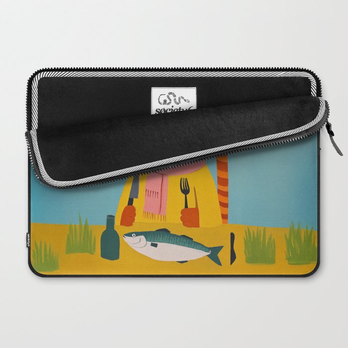 Hungry Cats Fish Feast Laptop Sleeve Gallery Image 2