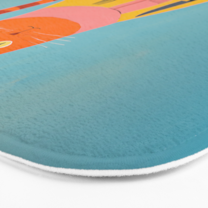 Hungry Cats Fish Feast Bath Mat Gallery Image 3