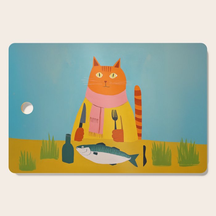 Hungry Cats Fish Feast Cutting Board Gallery Image 1