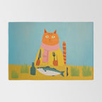 Hungry Cats Fish Feast Rug Gallery Image 2